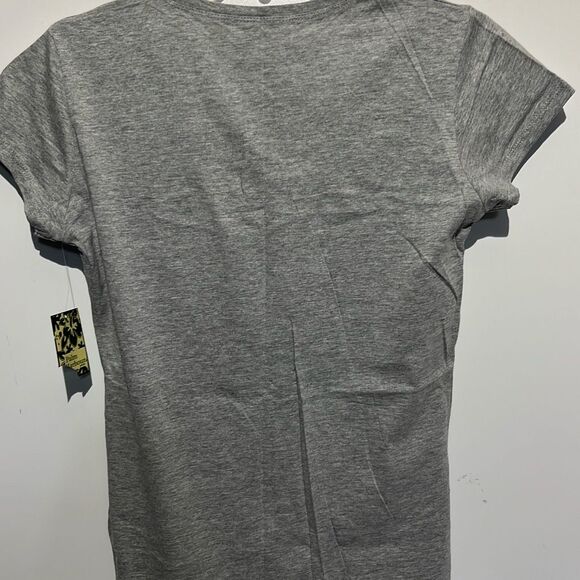 Palm Harbour Women's Gray Sequined V-Neck Short Sleeve T-Shirt Petite Small NWT - Picture 8 of 12